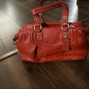 Coach purse - Rustic orange color